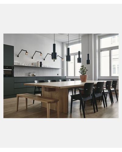 Alvar Aalto Hand Grenade Pendant A110 - Black ring brass - Artek - PÅ LAGER